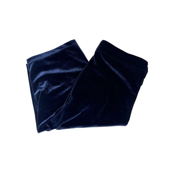 Fabletics Shorts Navy Velour High Rise Mid Thigh Shorts Tights Womens Small 26” - Picture 5 of 5